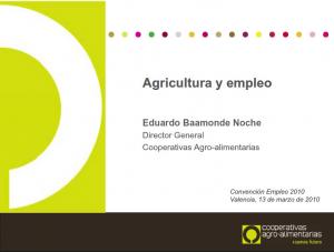 Agricultura y empleo