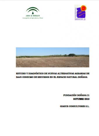 Estudio y diagnóstico de nuevas alternativas agrarias de bajo consumo de recursos en el Espacio Natural Doñana