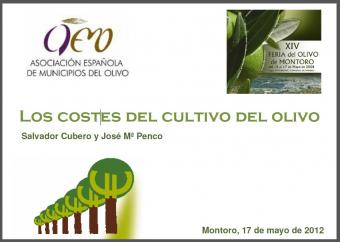 Los costes del cultivo del olivo 2012